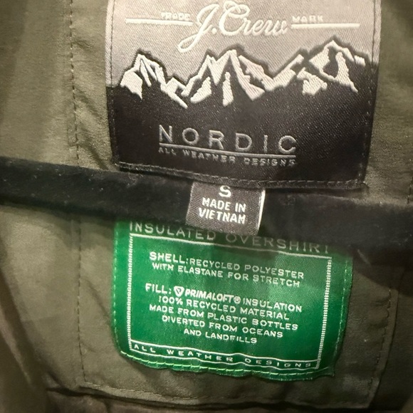 J Crew Eco Nordic All Weather Designs Insulated Overshirt-Jacket - Picture 3 of 5